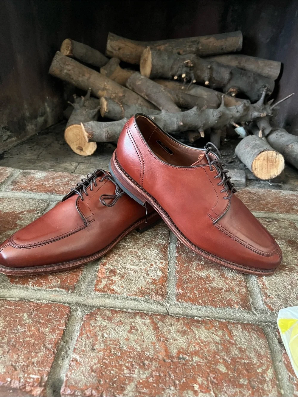 Allen Edmonds leather split